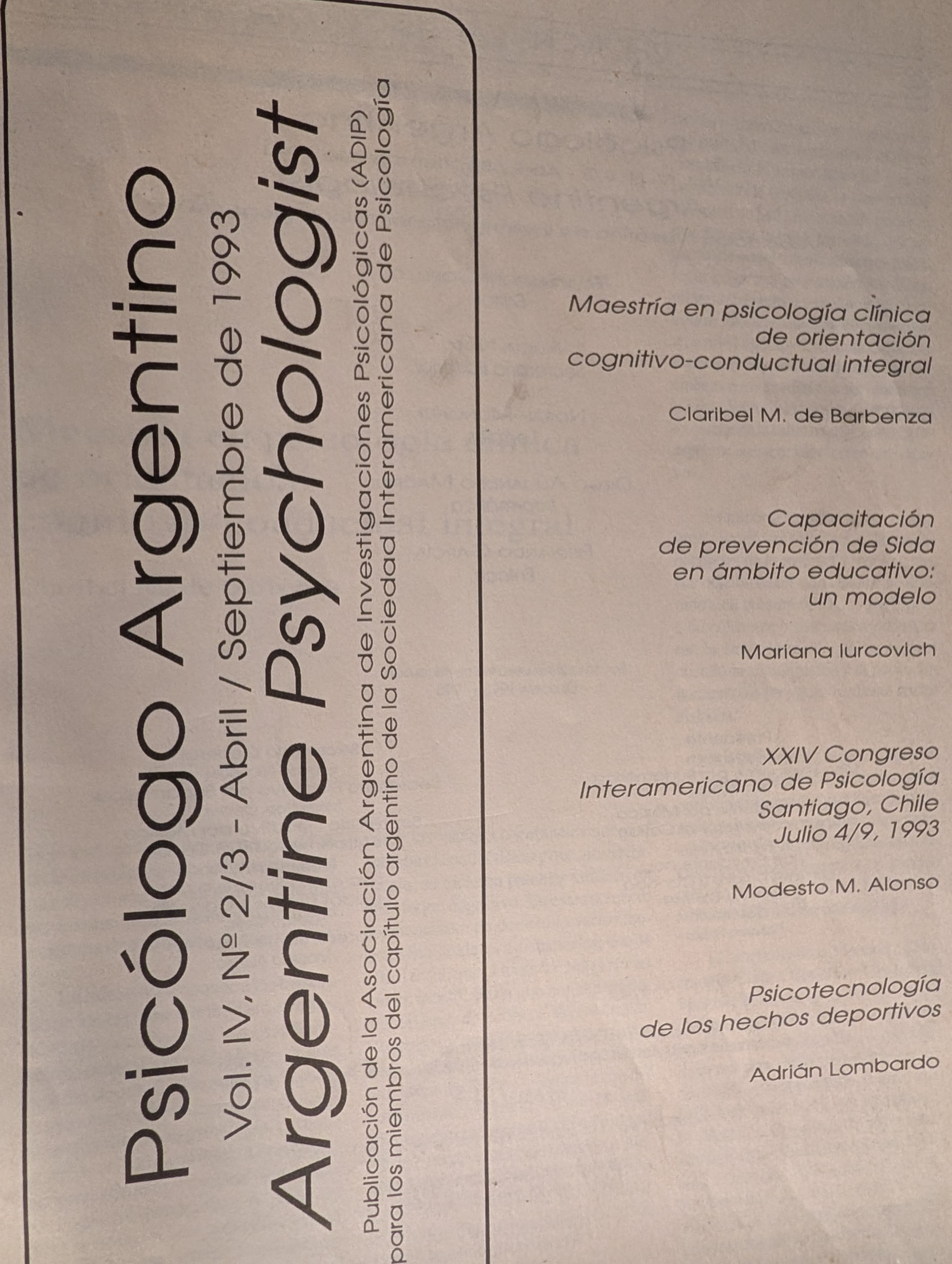Argentine Psychologist